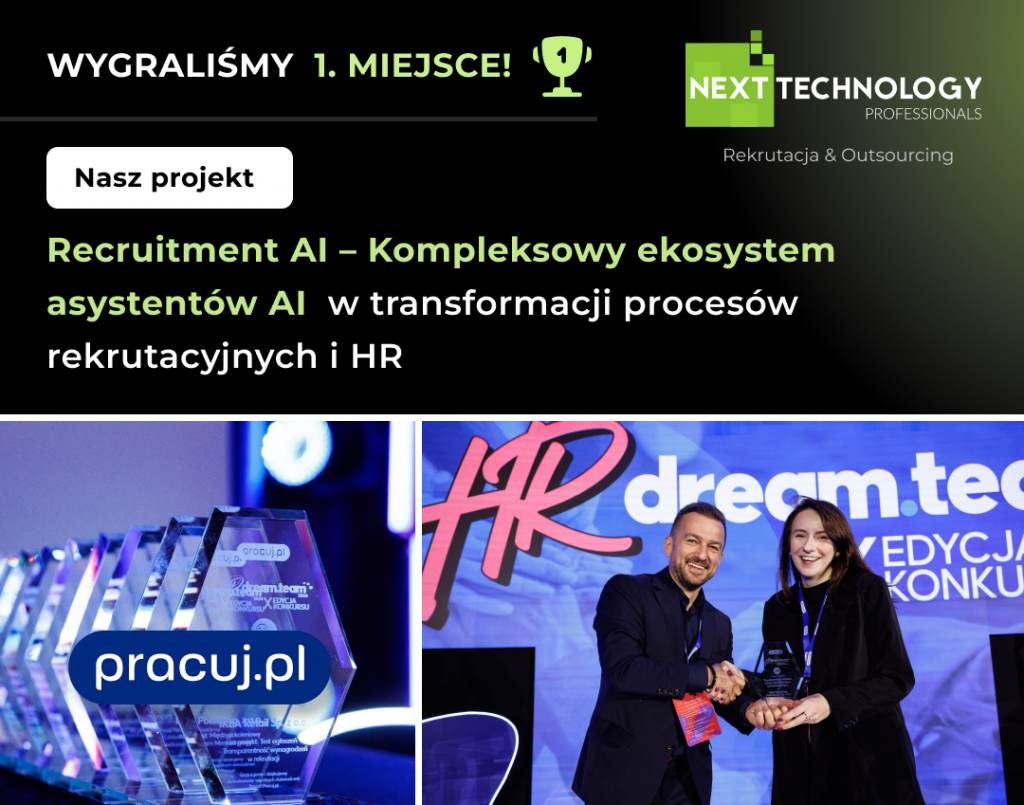 HR DREAM TEAM  X Edycja Konkursu 2026 - Wygrana agencji rekrutacyjnej next technology professionals